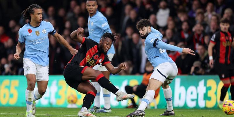 Tóm tắt trận đấu Bournemouth vs Man City: Bất ngờ tại Vitality